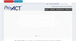 Desktop Screenshot of proacttraining.com